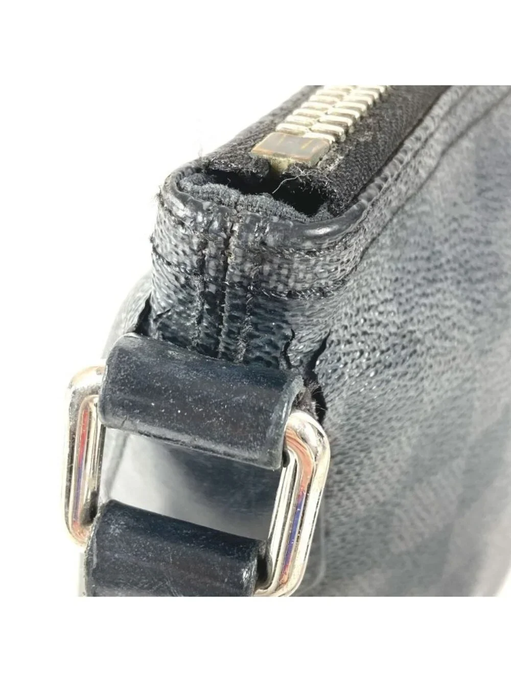 Louis Vuitton Shoulder Bag Mick PM Damier Graphite Canvas Black